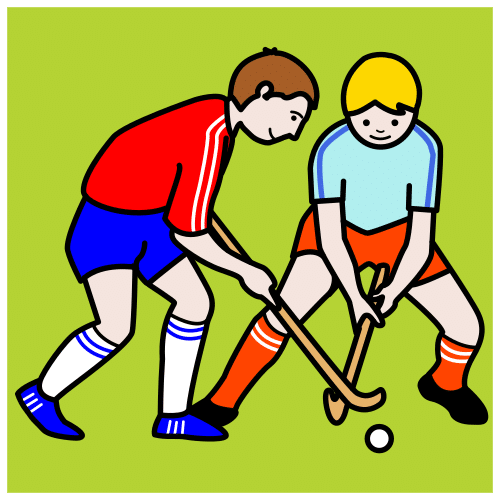 Pictograma de hockey para niños con autismo y TEA