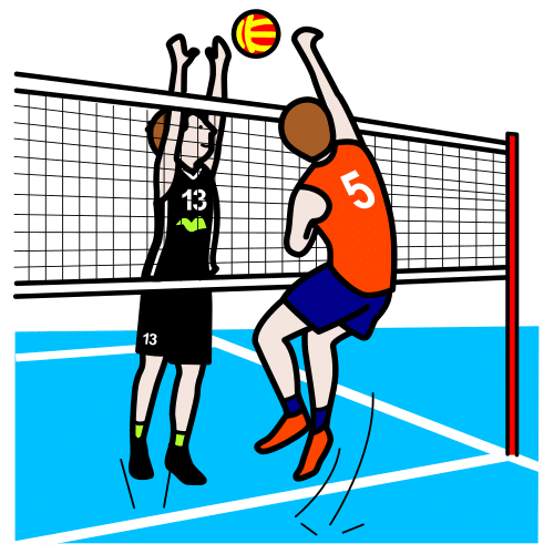 Pictograma de voleibol para niños con autismo y TEA