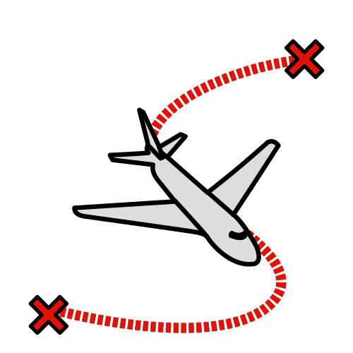 Pictograma de viajar en avión para niños con autismo y TEA
