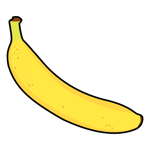 Pictograma de banana para niños con autismo y TEA