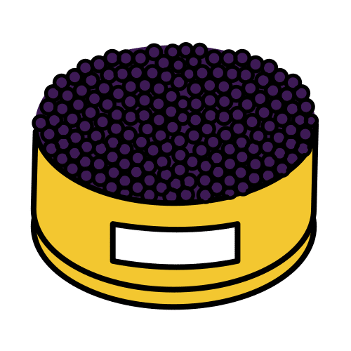 Pictograma de caviar para niños con autismo y TEA