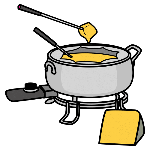 Pictograma de fondue para niños con autismo y TEA