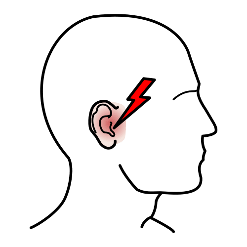 Pictograma de otitis para niños con TEA