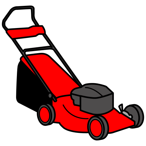 Pictograma de cortacésped para niños con TEA