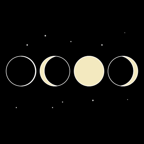 Pictograma de fases lunares para niños con autismo y TEA