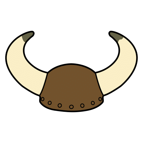 Pictograma de casco vikingo para niños con autismo y TEA