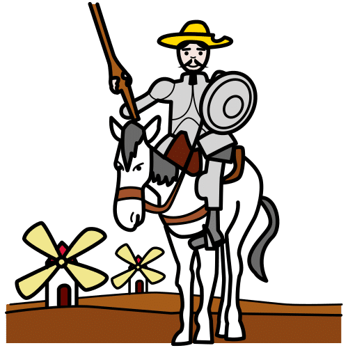 Pictograma de Don Quijote para niños con TEA