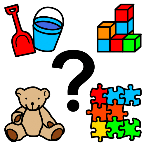 Pictograma de ¿qué juego quieres? para niños con TEA