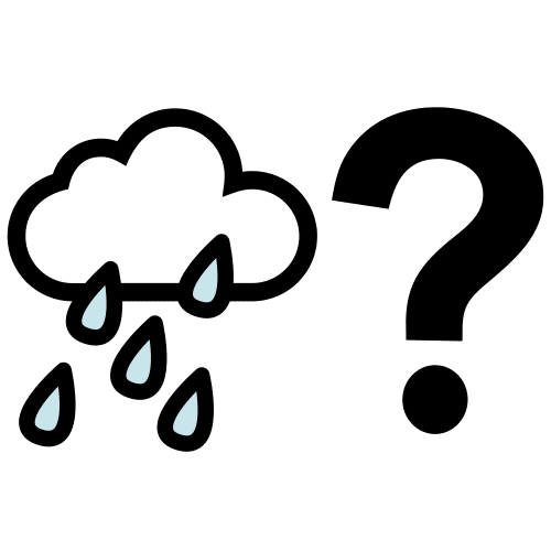 Pictograma de ¿llueve? para niños con TEA