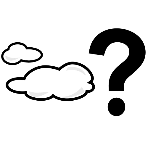 Pictograma de ¿hay nubes? para niños con autismo y TEA