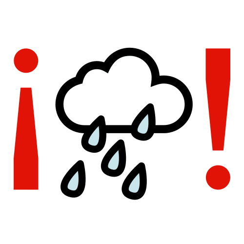 Pictograma de ¡llueve! para niños con autismo y TEA