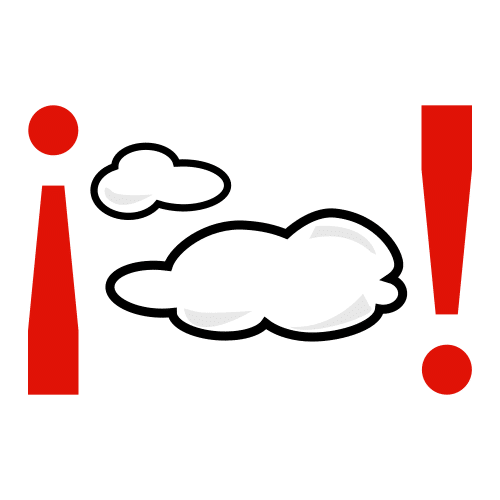 Pictograma de ¡hay nubes! para niños con autismo y TEA