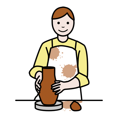 Pictograma de alfarero para niños con TEA