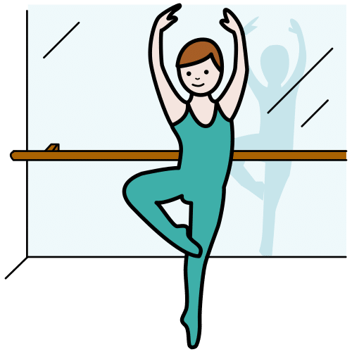 Pictograma de bailarín para niños con TEA