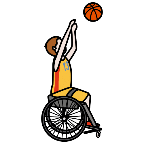 Pictograma de baloncesto adaptado para niños con autismo y TEA