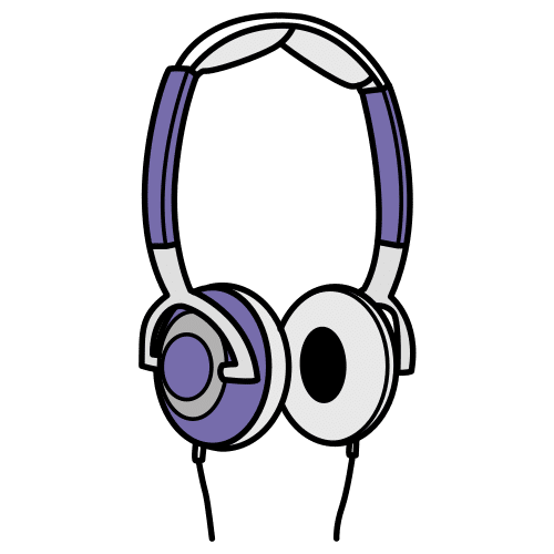 Pictograma de auriculares para niños con TEA