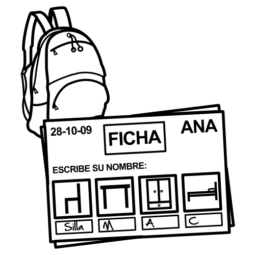 Pictograma de deberes para niños con TEA