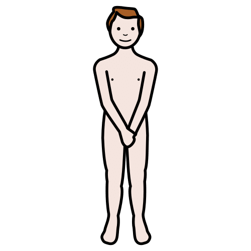 Pictograma de desnudo para niños con TEA