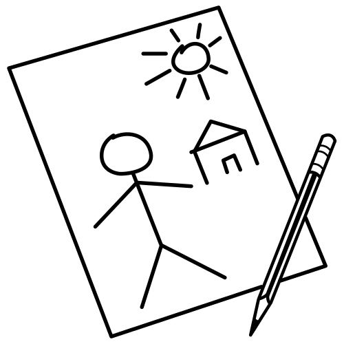 Pictograma de dibujo para niños con TEA