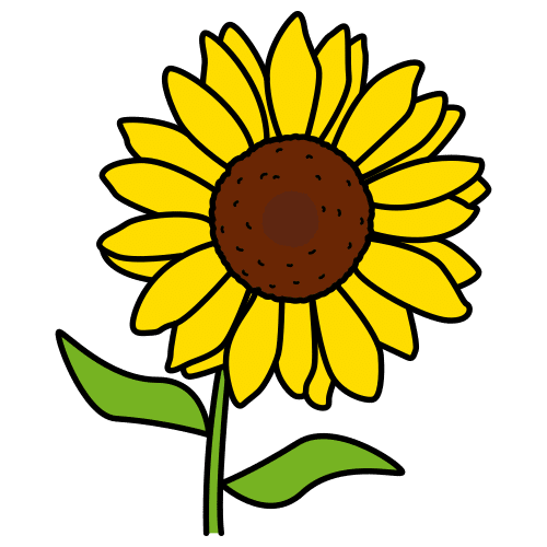 Pictograma de girasol para niños con TEA