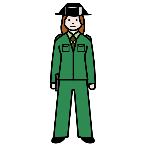 Pictograma de guardia civil para niños con TEA