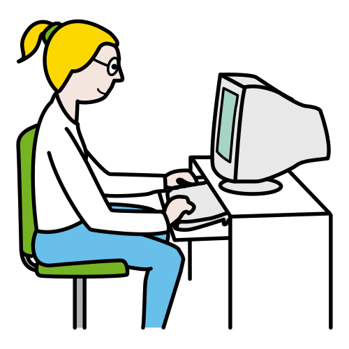 Pictograma de informática para niños con TEA