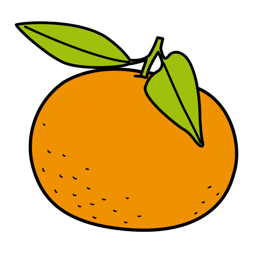 Pictograma de mandarina para niños con autismo y TEA