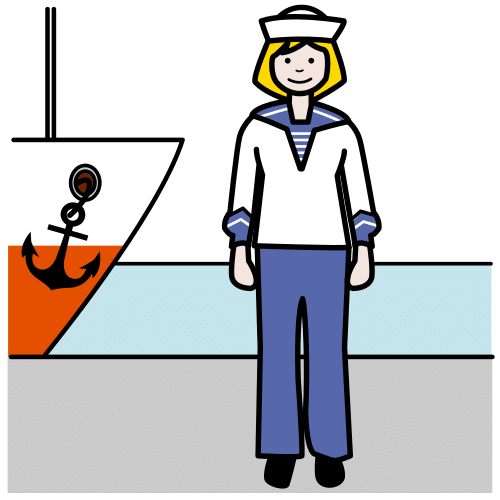 Pictograma de marinera para niños con TEA