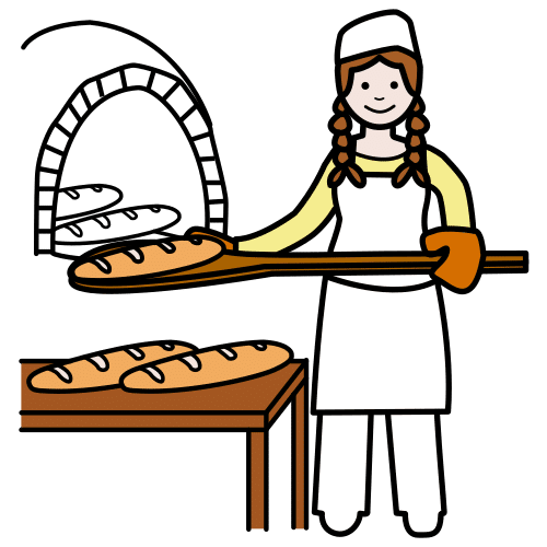 Pictograma de panadera para niños con TEA
