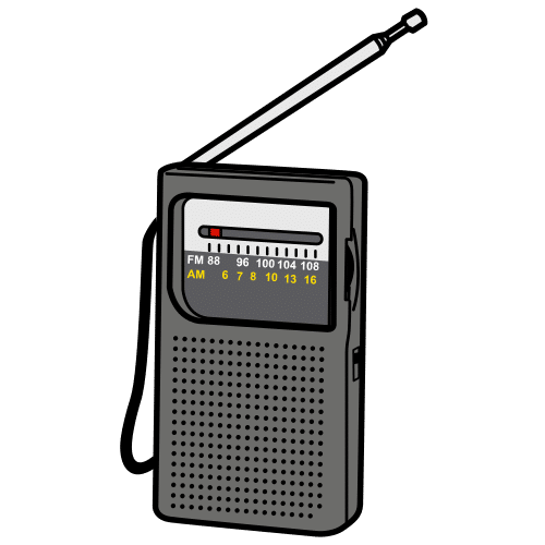 Pictograma de radio para niños con TEA