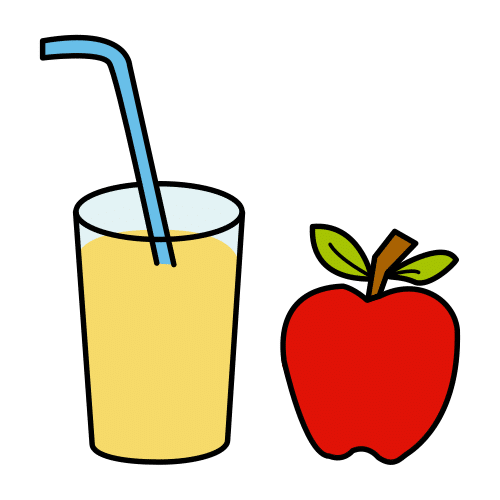 Pictograma de zumo de manzana para niños con autismo y TEA