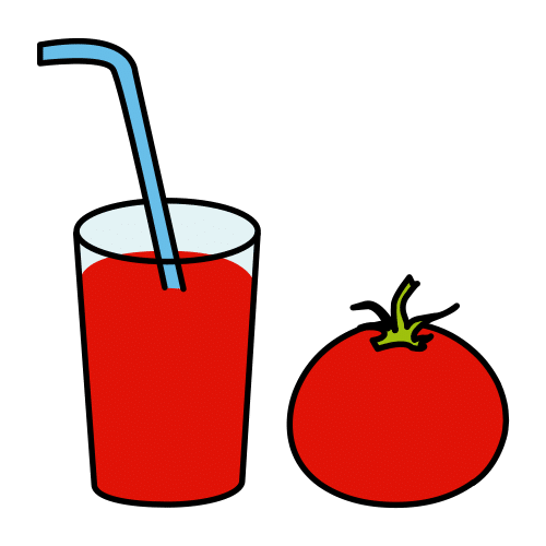 Pictograma de zumo de tomate para niños con autismo y TEA