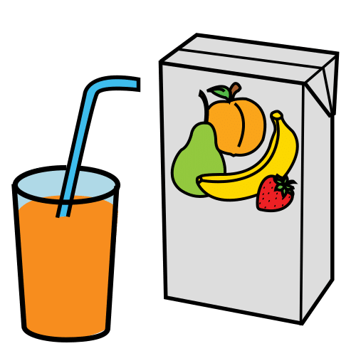 Pictograma de zumo para niños con TEA