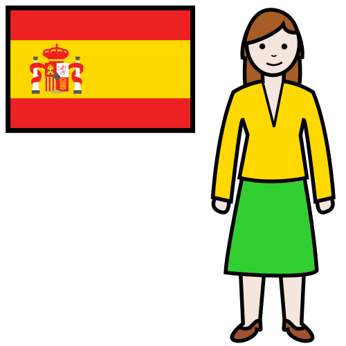 Pictograma de española para niños con TEA