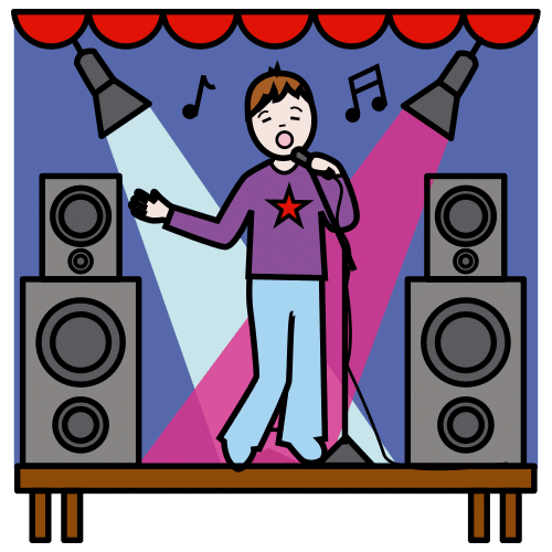 Pictograma de concierto para niños con TEA