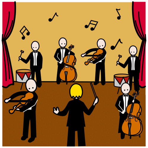 Pictograma de concierto para niños con TEA