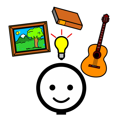 Pictograma de creatividad para niños con TEA
