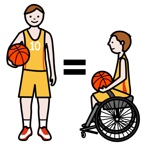 Pictograma de igualdad de oportunidades para niños con autismo y TEA