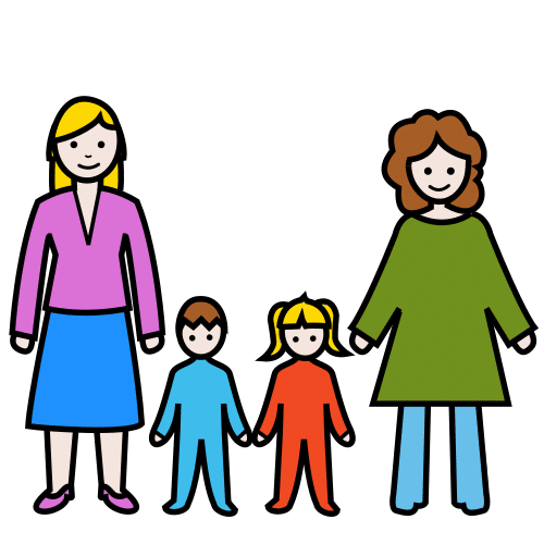 Pictograma de familia para niños con autismo y TEA