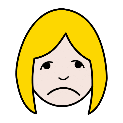 Pictograma de triste para niños con autismo y TEA