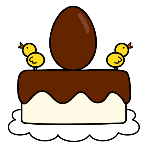 Pictograma de mona de Pascua para niños con autismo y TEA
