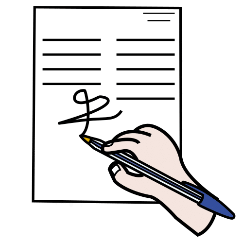 Pictograma de firmar para niños con TEA