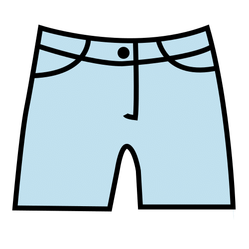 Pictograma de pantalones para niños con autismo y TEA