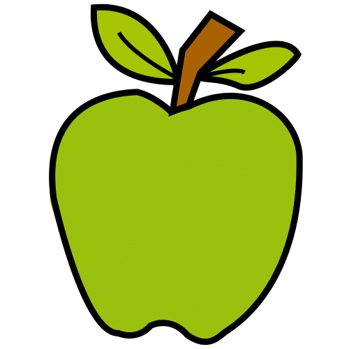 Pictograma de manzana para niños con autismo y TEA