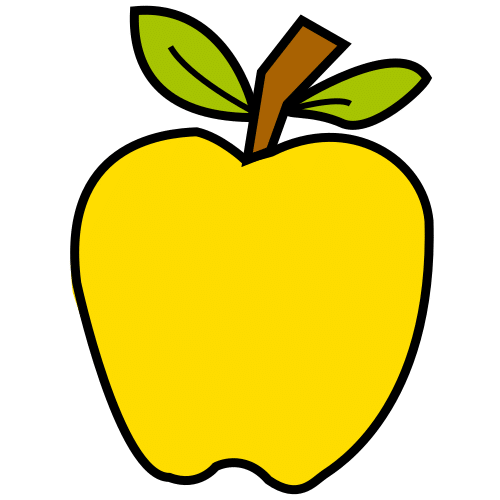 Pictograma de manzana para niños con autismo y TEA
