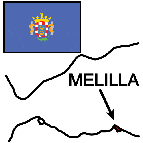 Pictograma de Melilla para niños con autismo y TEA
