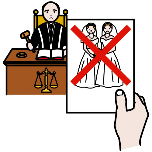 Pictograma de demanda de divorcio para niños con TEA