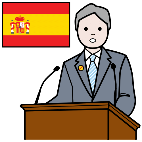 Pictograma de presidente para niños con TEA