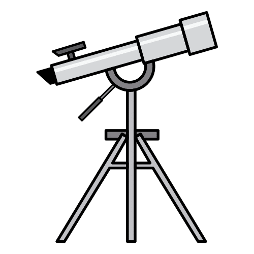 Pictograma de telescopio para niños con autismo y TEA