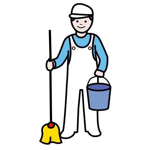 Pictograma de limpiador para niños con TEA